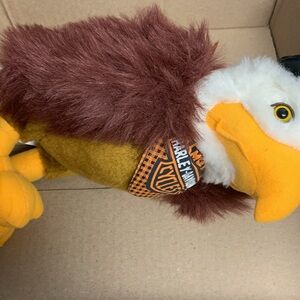 Harley-Davidson Plush Eagle Toy - Brown and Yellow 10-12 inches